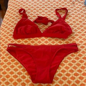Target red bikini